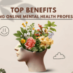 A caring online mental health professional providing therapy through a video call, highlighting the benefits of online mental health support.