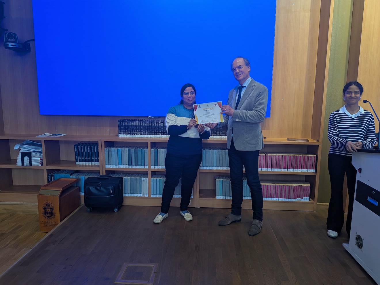 certificate in presentation